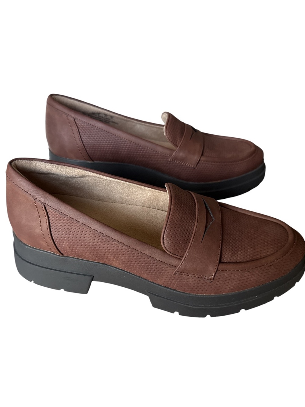 SOUL Naturalizer Women's Brown Chunky Platform Loafer 9-9.5 READ ⬇️